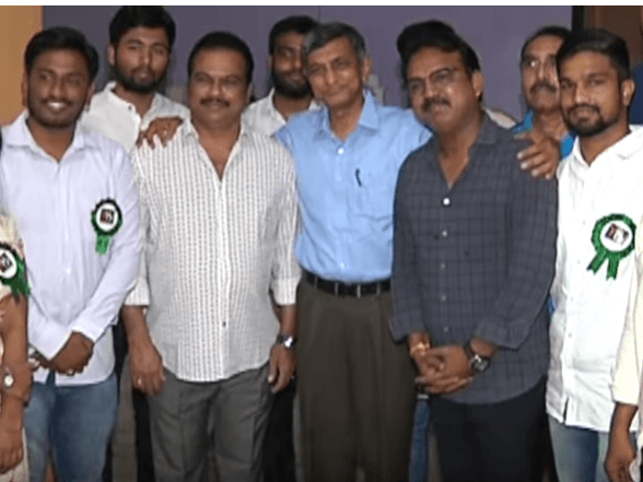 Jayaprakash Narayan poses with producer DVV Danayya and director Koratala Siva Jayaprakash Narayan poses with producer DVV Danayya and director Koratala Siva