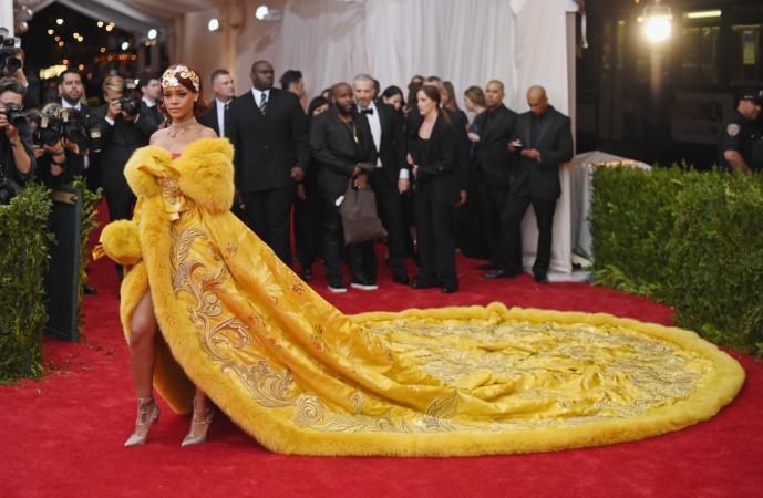Rihanna attends the 'China: Through The Looking Glass' Costume Institute Benefit Gala at the Metropolitan Museum of Art on May 4, 2015. Rihanna