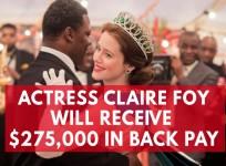 Claire Foy Receives $275,000 In Back Pay For The Crown