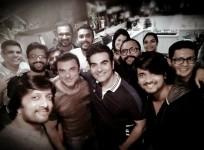Sudeep with Arbaaz Khan and Sohail Khan