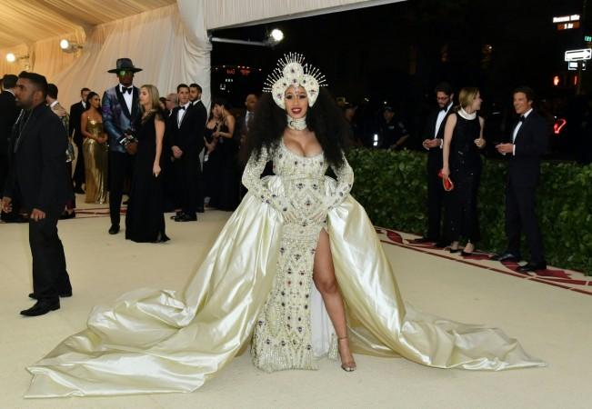 Cardi B arrives for the 2018 Met Gala on May 7, 2018, at the Metropolitan Museum of Art in New York. Cardi B