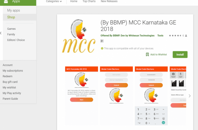 BBMP' Model Code of Conduct app will help citizens stop election candidate from distributing money and freebies to manipulate voters Model Code of conduct, BBMP, Karnatak State Election Commission