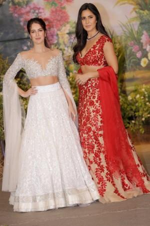Katrina Kaif, sister Isabelle Kaif at Sonam Kapoor-Anand Ahuja's reception Katrina Kaif, Isabelle Kaif