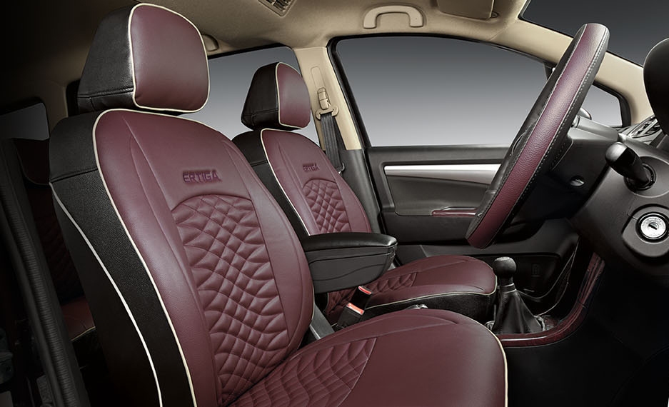 2018 Maruti Suzuki Ertiga gets maroon colored seat upholstery 2018 Maruti Suzuki Ertiga