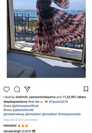 Ranveer Singh's comment on Deepika Padukone's Cannes 2018 looks. Deepika Padukone, Ranveer Singh, Cannes 2018