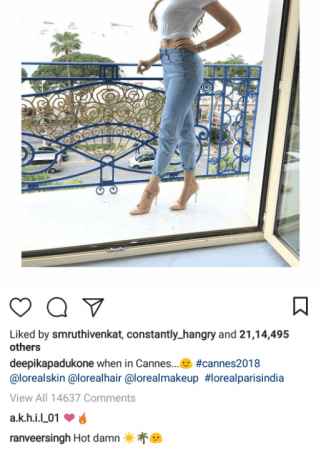 Deepika Padukone, Ranveer Singh, Cannes 2018