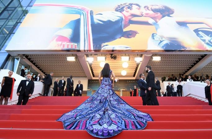 Indian actress and model Aishwarya Rai Bachchan arrives on May 12, 2018 for the screening of the film 'Girls of the Sun (Les Filles du Soleil)' at the 71st edition of the Cannes Film Festival in Cannes, southern France Aishwarya Rai Bachchan at Cannes 2018