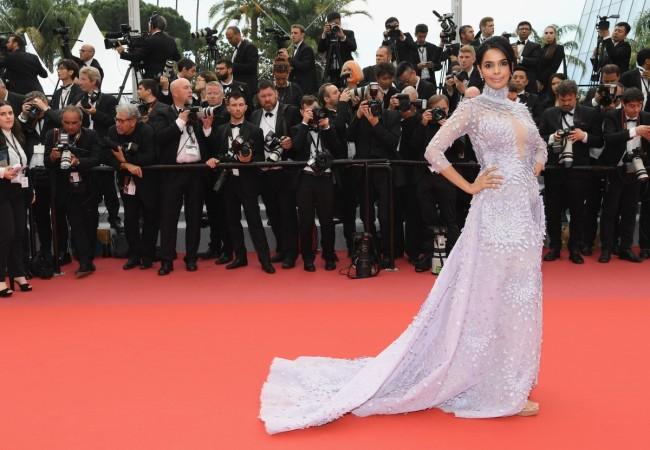 Mallika Sherawat attends the screening of 'Sorry Angel (Plaire, Aimer Et Courir Vite)' during the 71st annual Cannes Film Festival at Palais des Festivals on May 10, 2018 in Cannes, France Mallika Sherawat