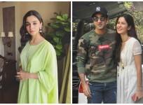 Alia Bhatt (left), Ranbir Kapoor and Katrina Kaif