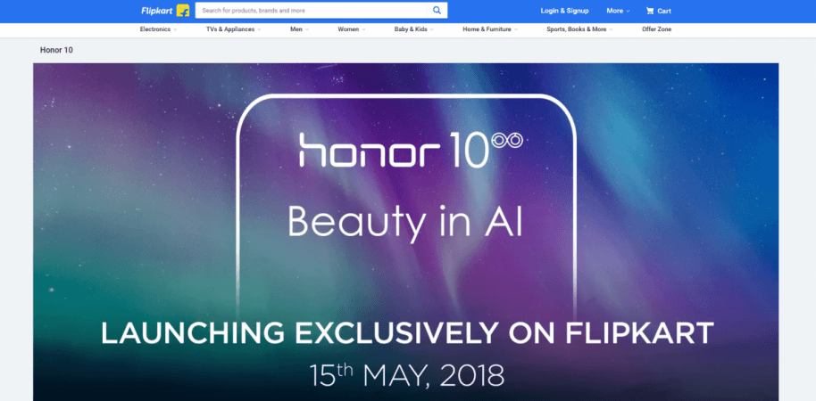 Honor 10 is confirmed to be launched in India this week and will be available exclusively on Flipkart. Honor 10, Flipkart, launch, price