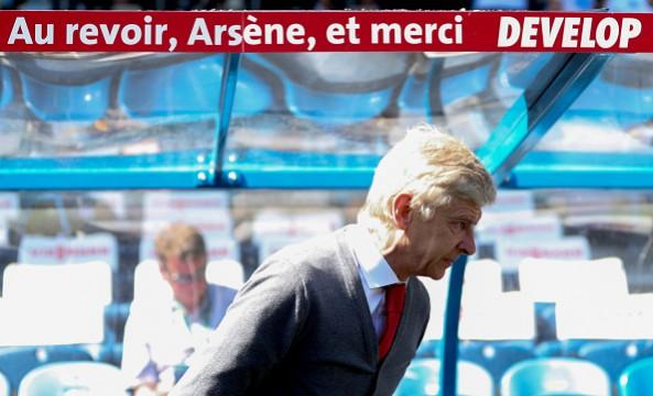 Arsene Wenger in his final game at Huddersfield. Arsene Wenger