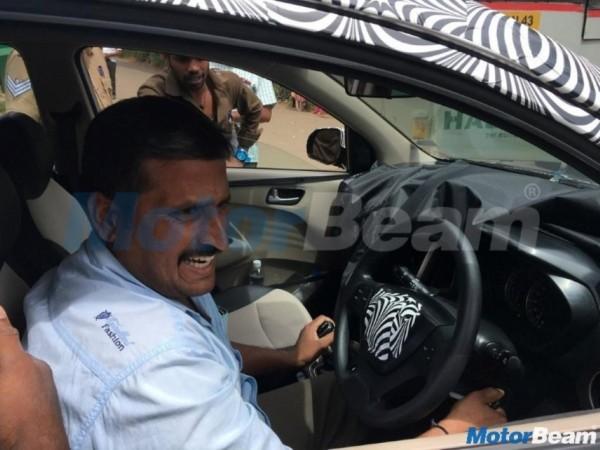 2018 Hyundai Santro's interior images. The test mules were spotted at Ooty. 2018 Hyundai Santro
