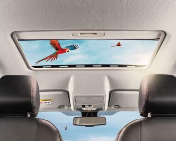 The coolest additions in the Ford EcoSport S is the sunroof Ford EcoSport S