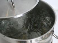 Hot water