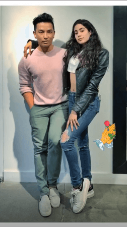 Janhvi Kapoor and Prabul Gurung. Janhvi Kapoor