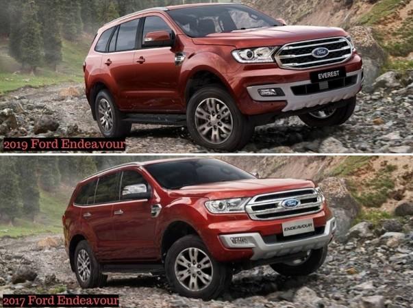 2019 Ford Endeavour vs 2017 Ford Endeavour: changes are subtle 2019 Ford Endeavour vs 2017 Ford Endeavour