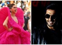 Deepika Padukone at Cannes 2018 (left) Ranveer Singh