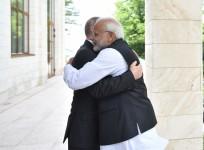 Prime Minister Narendra Modi meets Russian President Vladimir Putin in Sochi, Russia on May 21, 2018