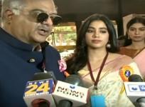 Boney Kapoor, Janhvi Kapoor, Khushi Kapoor