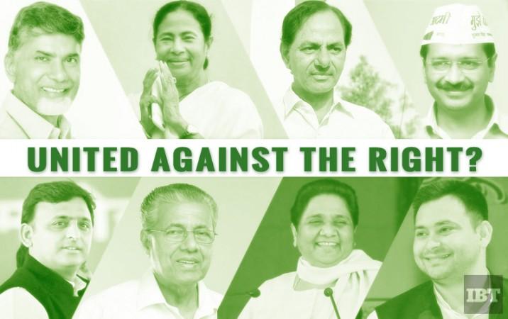 Chief ministers of non-BJP states and senior opposition leaders at HD Kumaraswamy swearing-in regional leaders