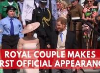 Meghan Markle Makes First Appearance With Prince Harry After Royal Wedding