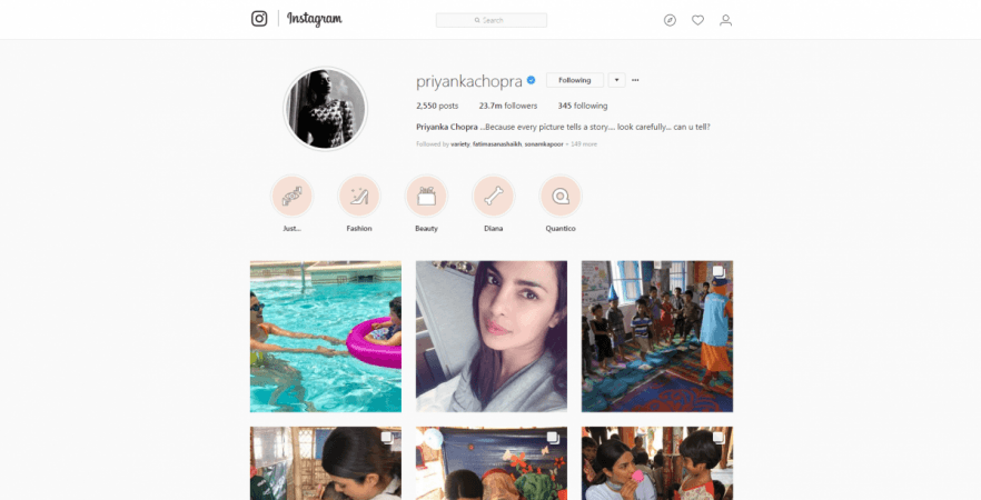 Priyanka Chopra Instagram