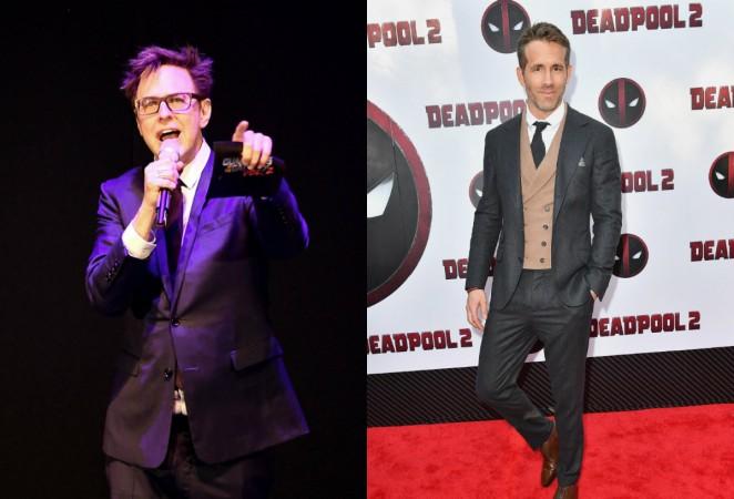 Guardians of the Galaxy director James Gunn and Deadpool actor Ryan Reynolds. Ryan Reynolds James Gunn