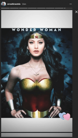 Photoshopped picture of Urvashi Rautela as Wonder Woman Photoshopped picture of Urvashi Rautela as Wonder Woman