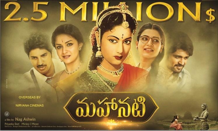 Mahanati soars high as Keerthy starrer turns 6th Telugu film to cross $2.5 million mark in US Mahanati 19-day box office collection: Keerthy starrer turns 6th Telugu film to cross $2.5 million mark in US