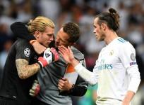 Gareth Bale and Loris Karius