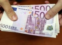 Euro currency note, European market