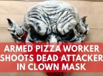 Armed Little Caesars Employee Shoots Dead Attacker Wearing Scary Clown Mask