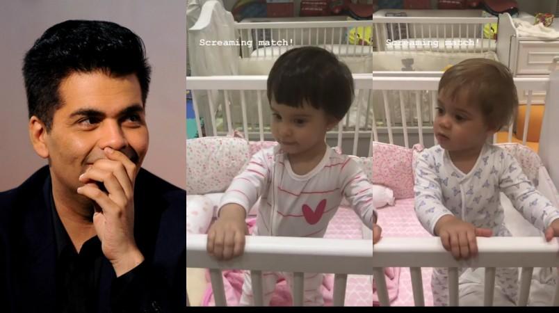Karan Joahr posted an adorable video of his twins, Yash and Roohi Karan Johar, Yash Johar, Roohi Johar