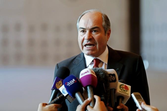Jordan's Prime Minister Hani Mulki speaks to the media after the swearing-in ceremony for the new cabinet at the Royal Palace in Amman, Jordan, June 1, 2016. Jordan PM