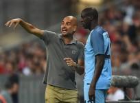 Pep Guardiola and Yaya Toure