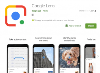 Google Lens on Play Store