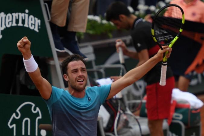 Marco Cecchinato stunned Novak Djokovic 6-3, 7-6(4), 1-6, 7-6(11) on Tuesday. Marco Cecchinato