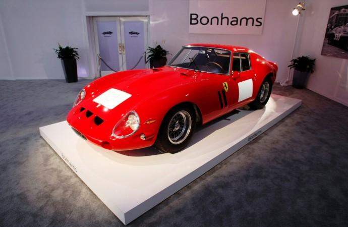 This Ferrari GTO was auctioned at $38,115,000 becoming the most valuable car to be sold at auction according to Bonhams in Carmel, California, August 14, 2014 Ferrari 250 GTO