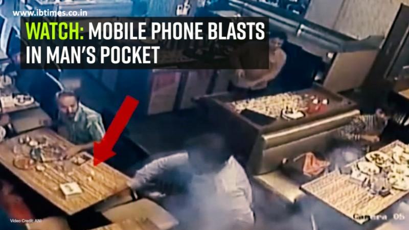 Mobile phone blasts in man's pocket Watch: Mobile phone blasts in man's pocket