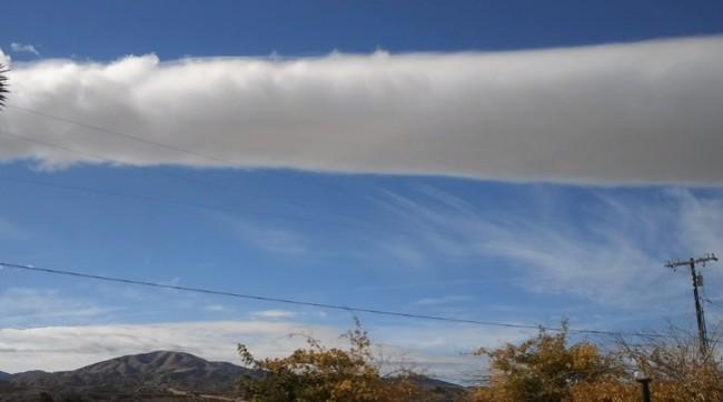 An image of cloud that is enveloping the skies of Florida. Chemtrail image, Matt Landman