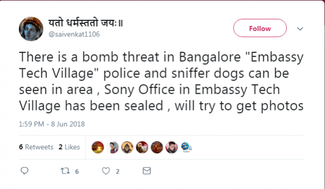 Bangalore bomb threat Bangalore bomb threat