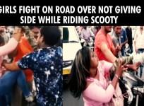 Teenage girls fighting