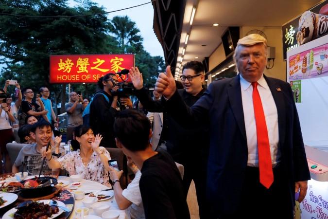 Trump and Kim lookalikes. trump kim