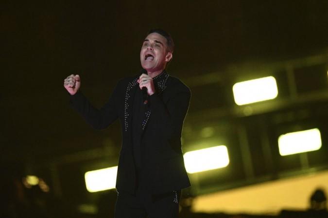 File photo of British singer Robbie Williams. Robbie Williams