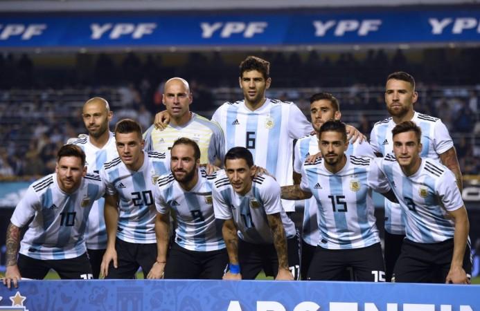 File photo of Argentina national football team. Argentina national football team