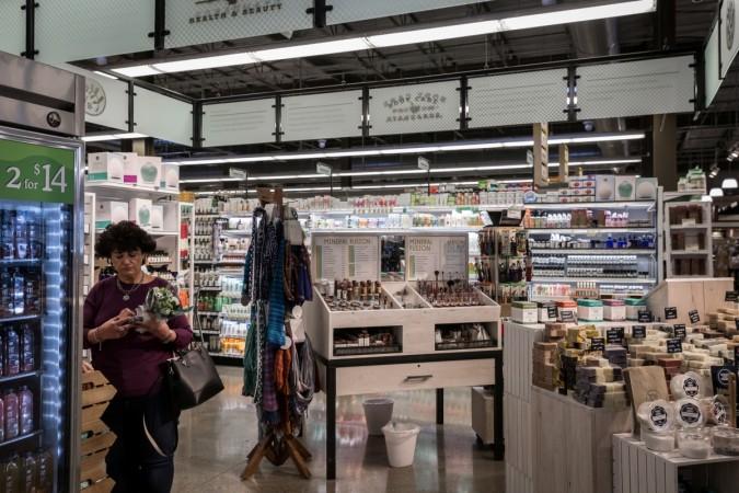 A woman shops in the Health & Beauty section of a Whole Foods in Upper St. Clair, Pennsylvania, U.S., February 15, 2018. Picture taken February 15, 2018. health