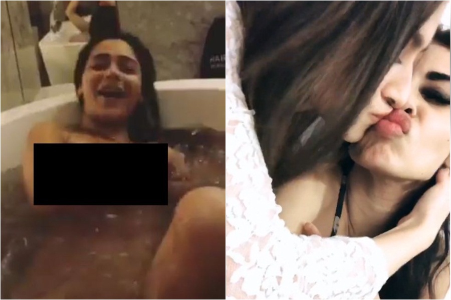 900px x 600px - After Sara Khan's nude bathtub video, Mouni Roy-Sanjeeda Shaikh's lip kiss  goes viral - IBTimes India