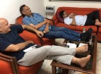 AAP ministers protesting in Delhi