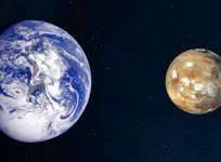Earth and Mars