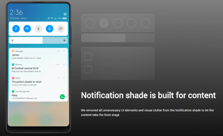 Xiaomi MIUI 10 comes with refreshed design Xiaomi, MIUI 10, features